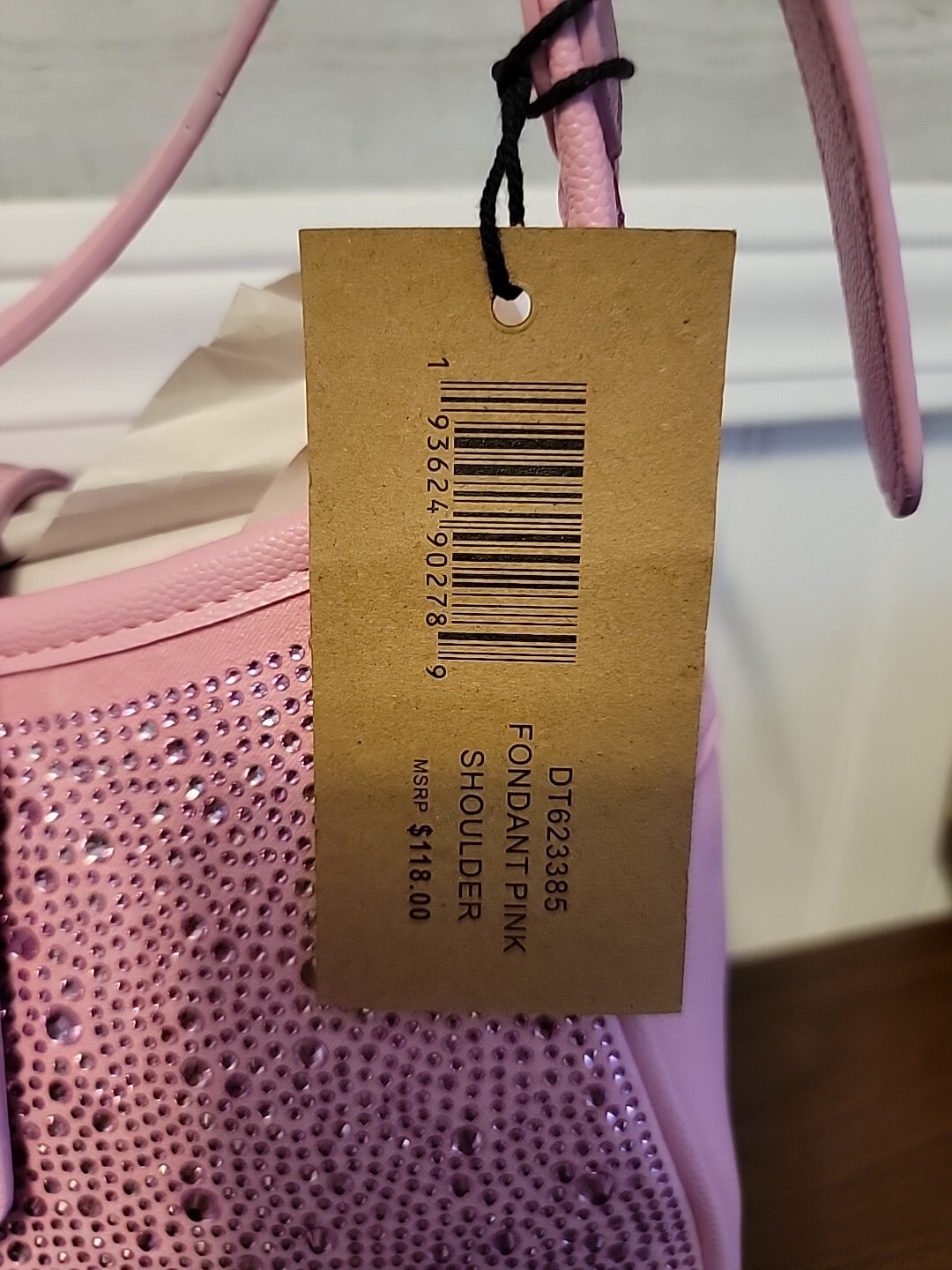 Steve Madden~Fondant Pink~Embellished Shoulder Bag~NWT~DT623385