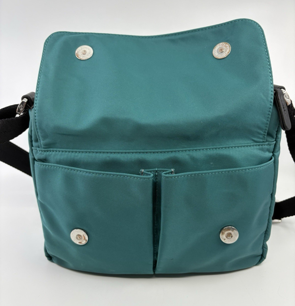 Mandarina Duck Hunter Deep Lake Teal Green Shoulder Crossbody Bag Purse