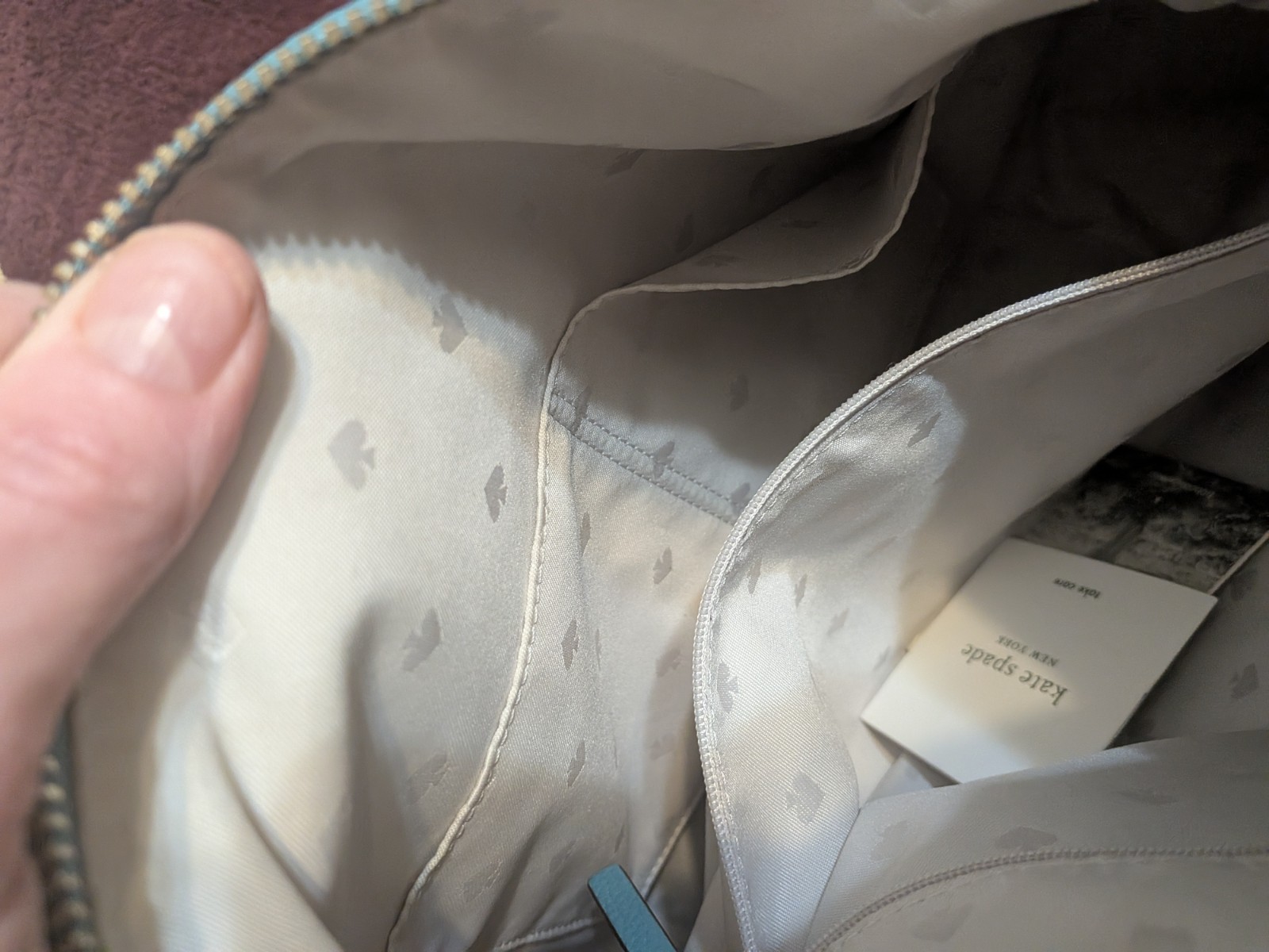 Kate Spade Mulberry Vivian Turquoise Blue Leather Hobo WKRU4138 Shoulder NWOT