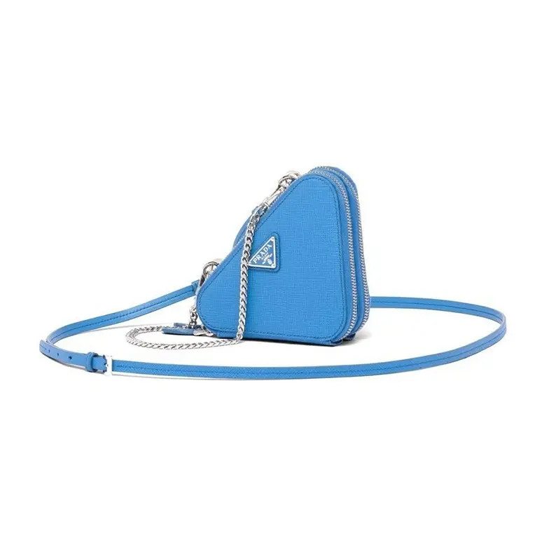 PRADA Fabric patched leather Crossbody bag Mini Women’s 5.9×3.9 in