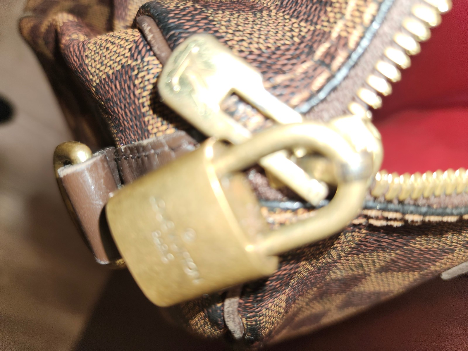 Authentic Louis Vuitton speedy damier Ebene 30 Handbag used