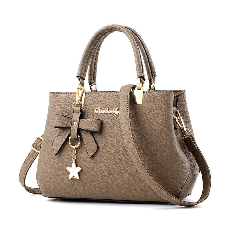 New Korean Version Trendy Autumn and Winter Bow Women’S Bag Portable Shoulder Ba