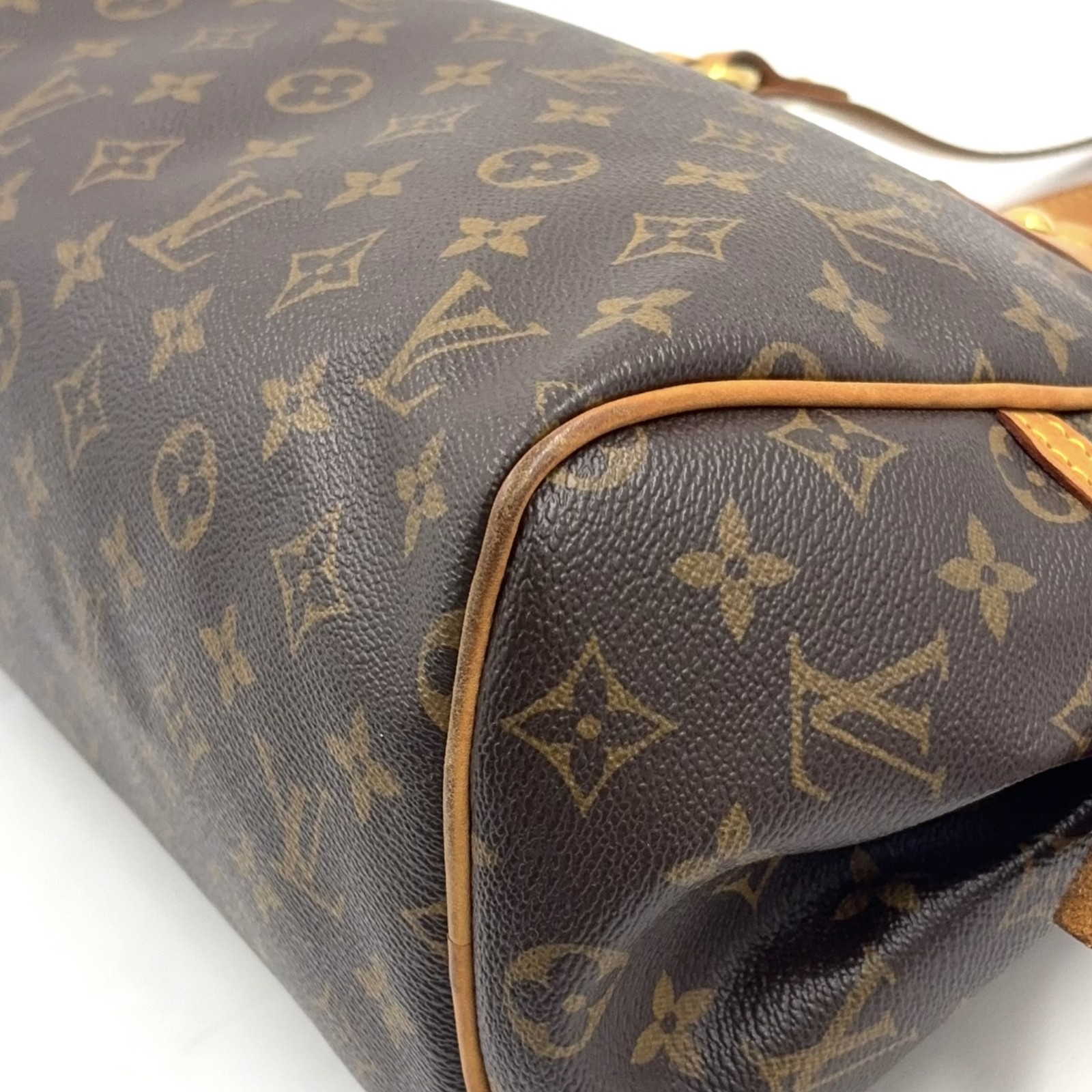 LOUIS VUITTON Montorgueil PM monogram Shoulder bag Brown Leather PVC M95565