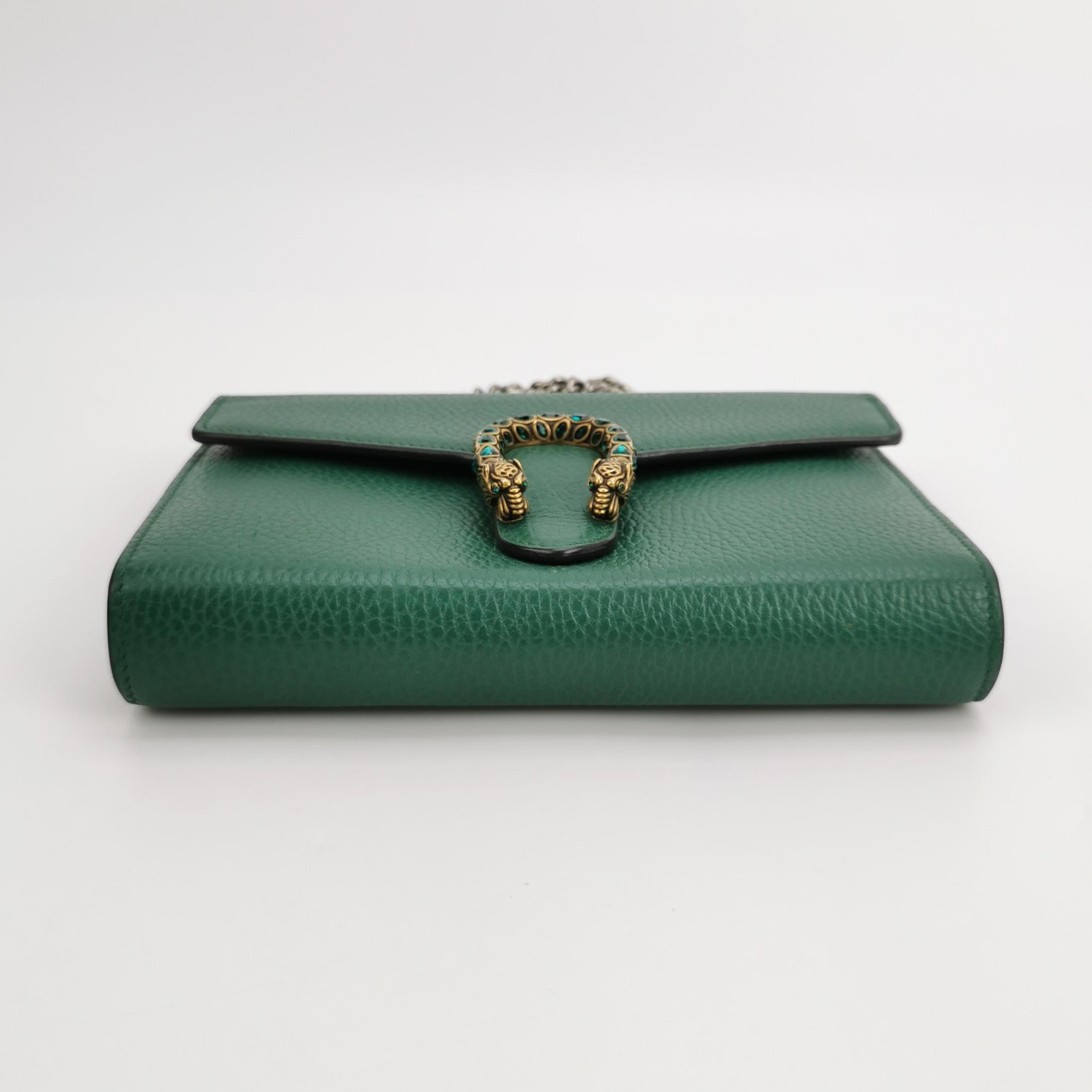 Gucci Dionysus Mini Green Leather Chain Crossbody Bag US Ship