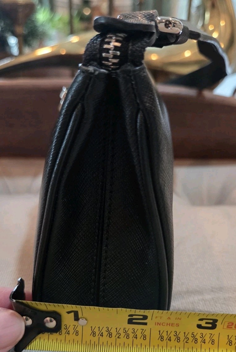 Authentic Ferragamo Gancini Saffiano Leather Lisetta Mini Baguette Bag Vintage