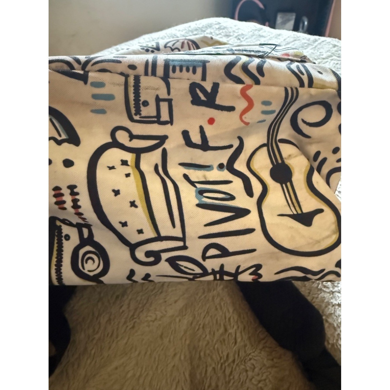 Friends White Graphic Backpack
