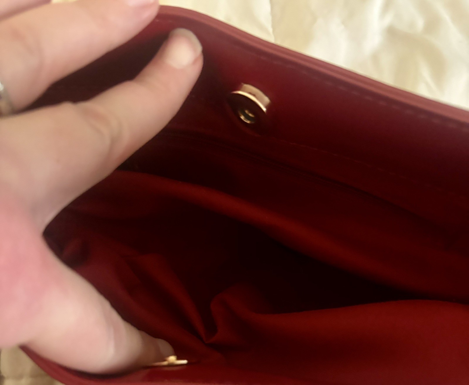 VALENTINO ORLANDI Red Angel Quilted Bag Purse Crossbody Vegan Leather New NWT