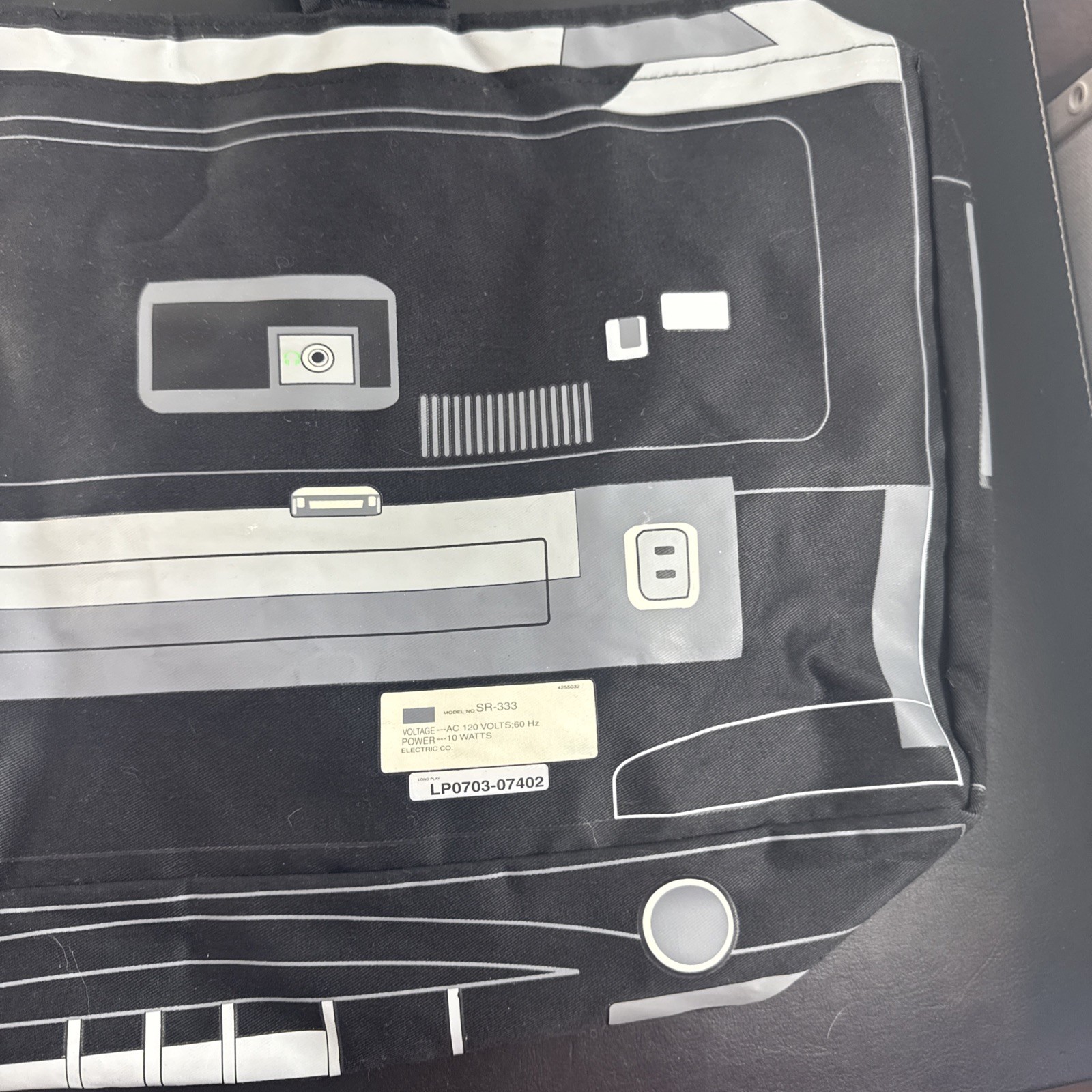 Vintage Y2K Loop NYC III Parcel Boombox Cassette Tote Bag w/ Real Speakers
