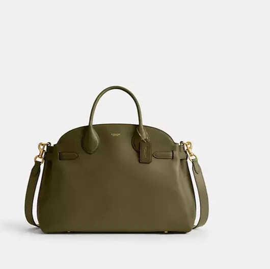 NEW COACH Soft Empire Carryall Bag 40 Brass Olive CW616