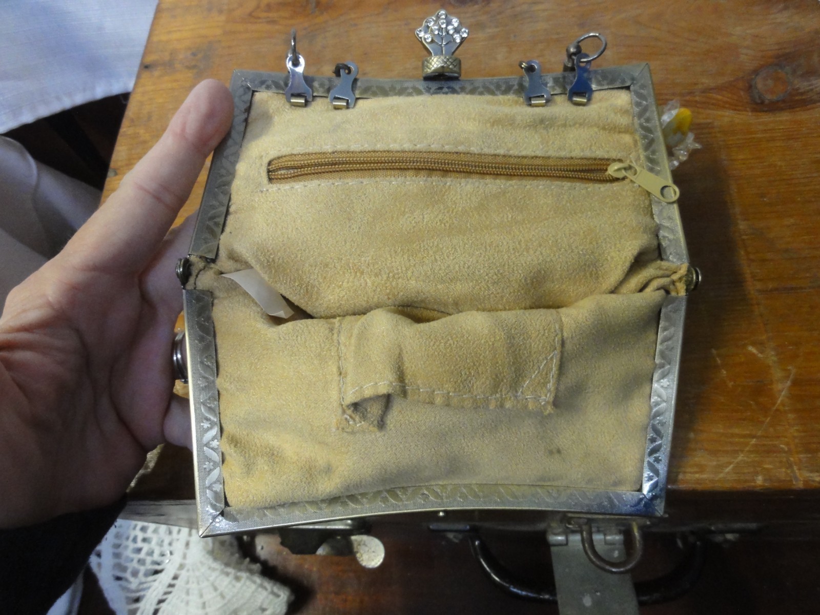 Beautiful Organza Beaded Natural Stone Evening Handbag Purse Mary Francis?
