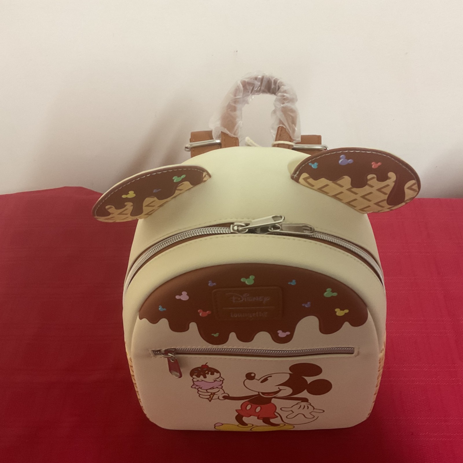 LOUNGEFLY DISNEY MICKEY MOUSE ICE CREAM MINI BACKPACK NWT!!!!