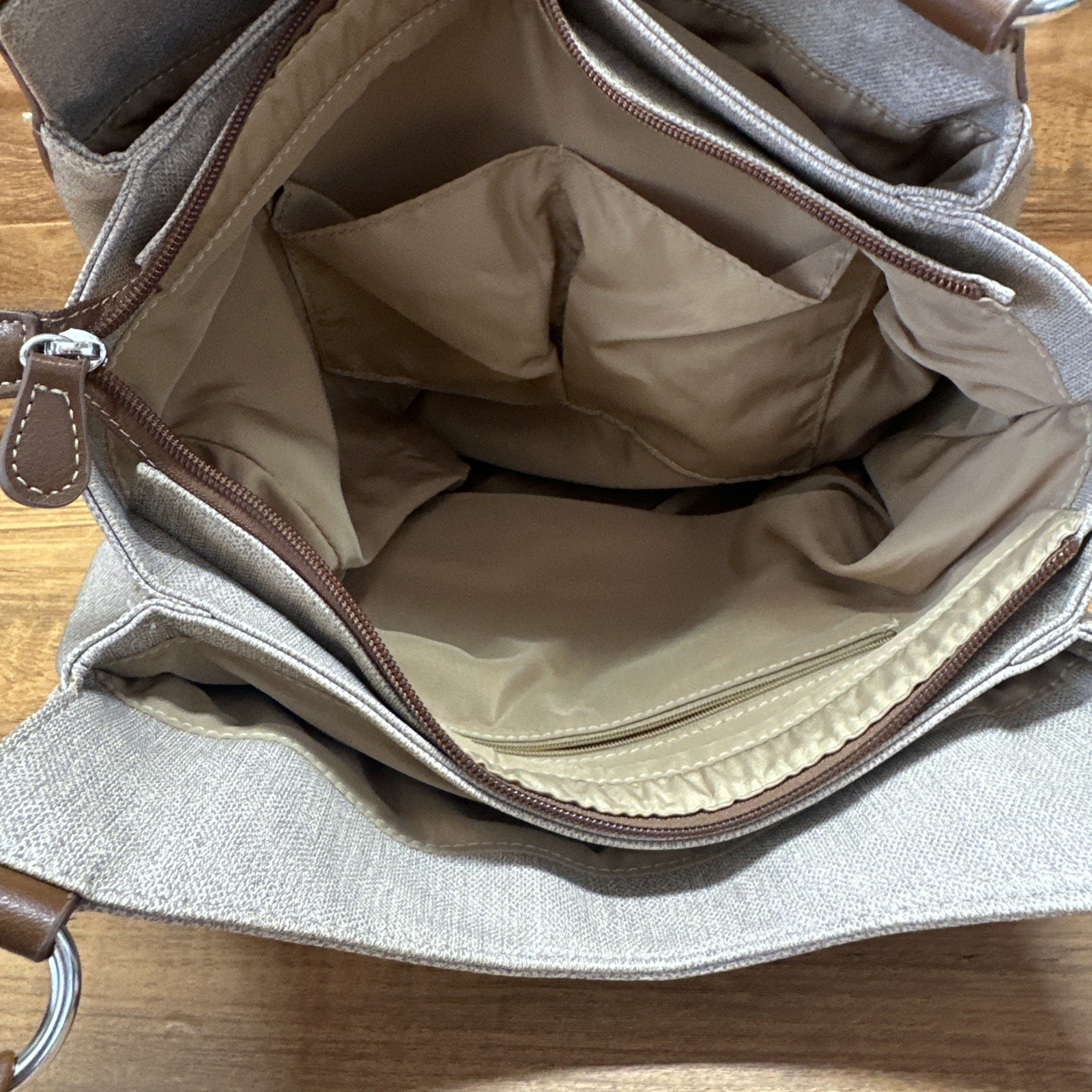 Koltov Over The Shoulder Purse RN #13434 Man Made Material Brown 13”x11”x5”