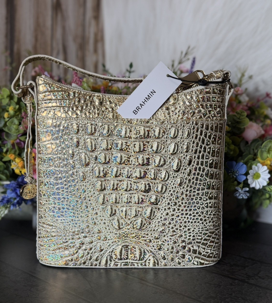 LAST ONE ! BRAHMIN KATIE HOLOGRAM NWT PERFECT EYE PLACEMENT GORGEOUS HTF