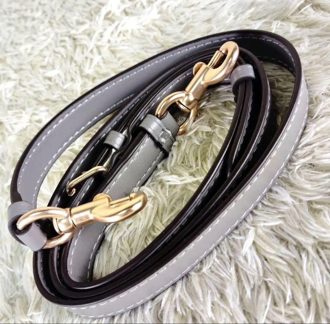 Coach Grace Carryall CE606 Python Embossed Leather 2Way Bag Gray