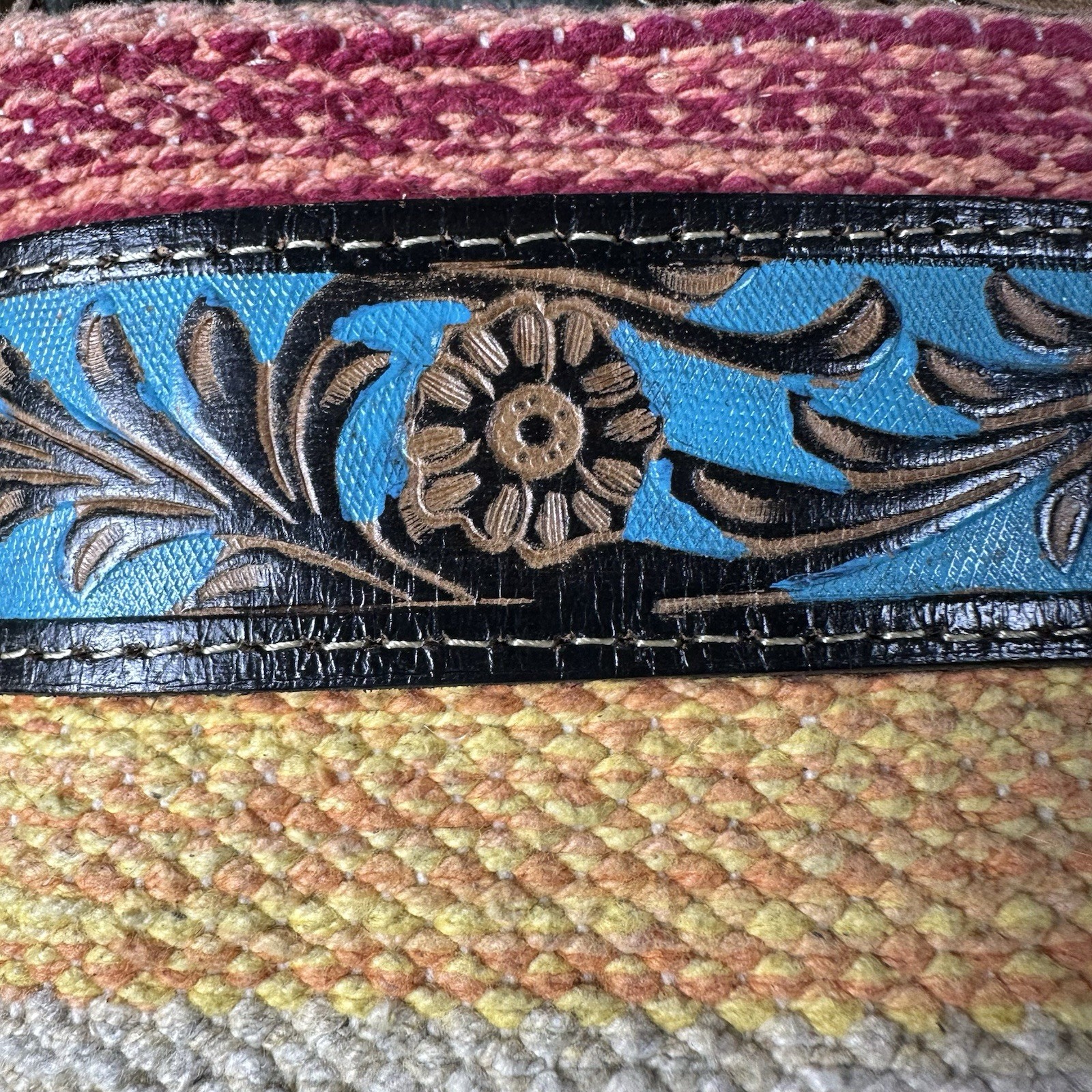 Myra Bag Crossbody Fringe Tooled leather Small