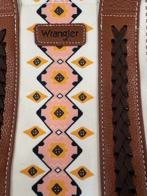 NWT Wrangler Southwestern Aztec Print Tote Bag Crossbody Purse Satchel NEW