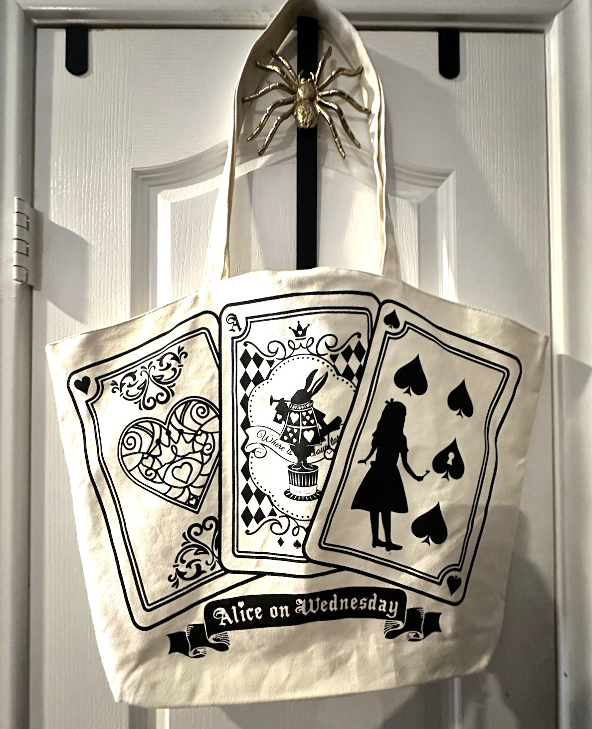 Alice on Wednesday Alice in Wonderland Canvas Tote Bag Japan Gothic Cards