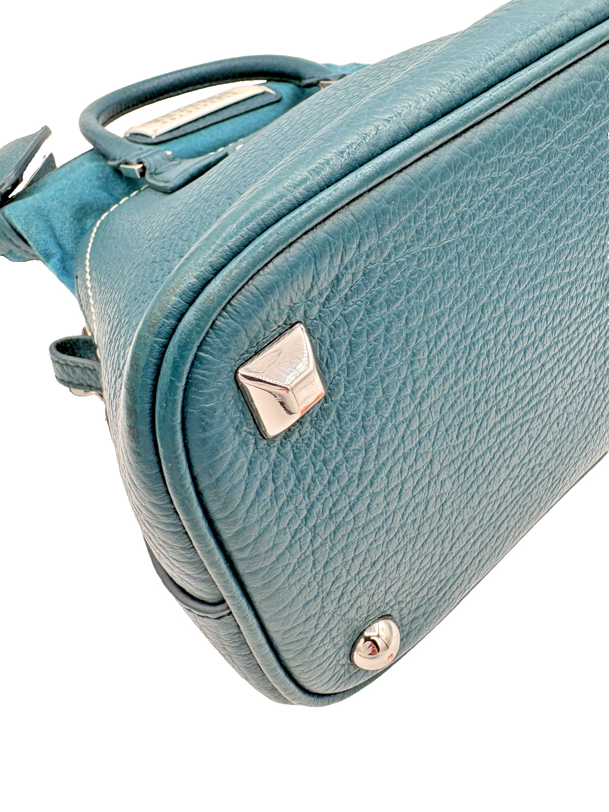 Maison Margiela 5AC Leather Handbag Shoulder Bag Teal Blue Green Made in Italy