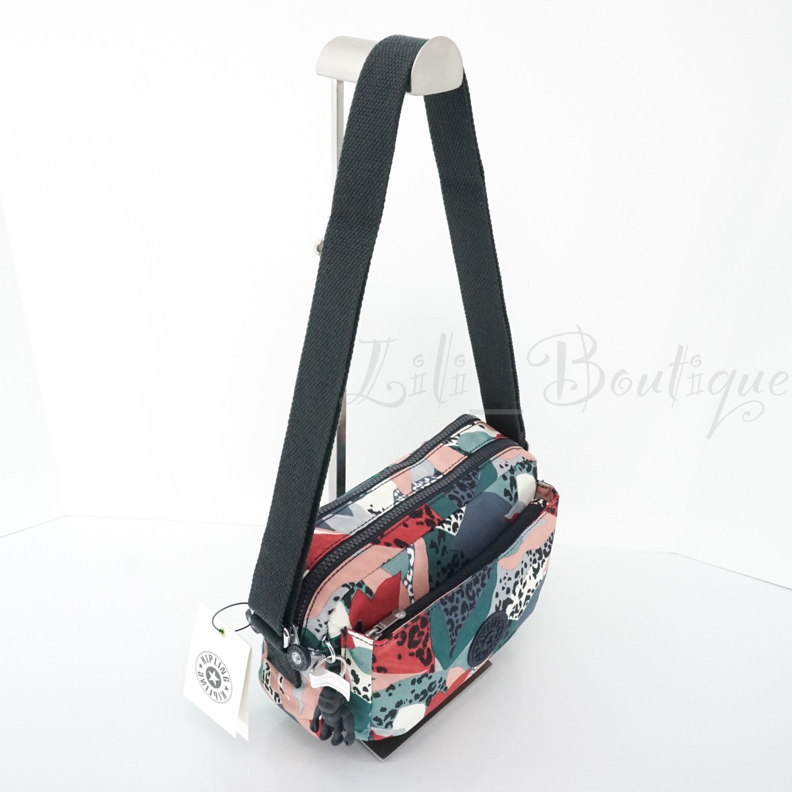 Kipling Abanu Crossbody Bag Shoulder Purse Polyester KI6237 Urban Jungle Multi