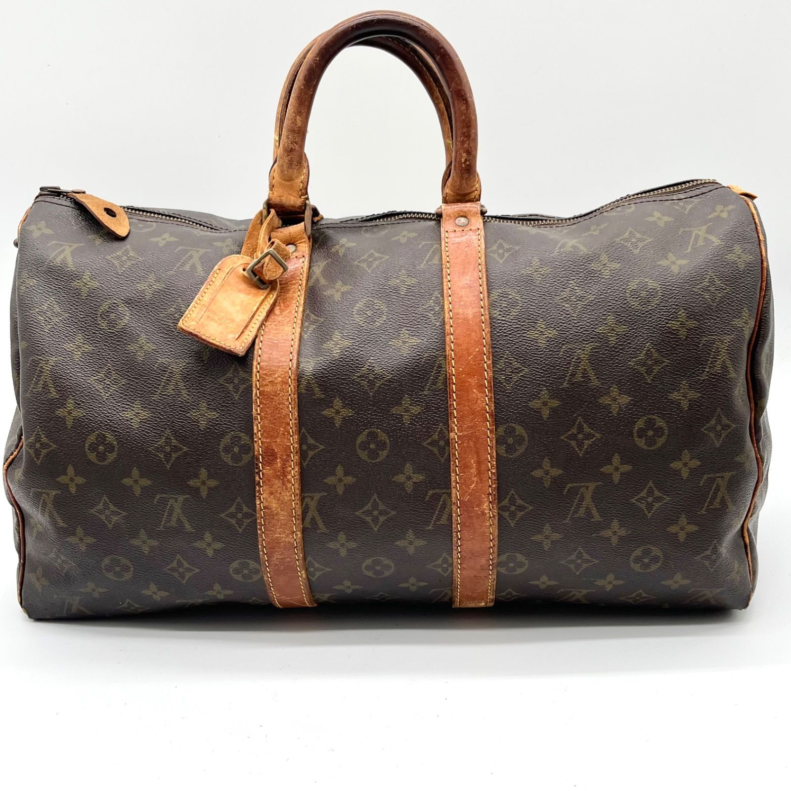 Auth LOUIS VUITTON Monogram Keepall 50 Boston Bag M41426 2Y9833