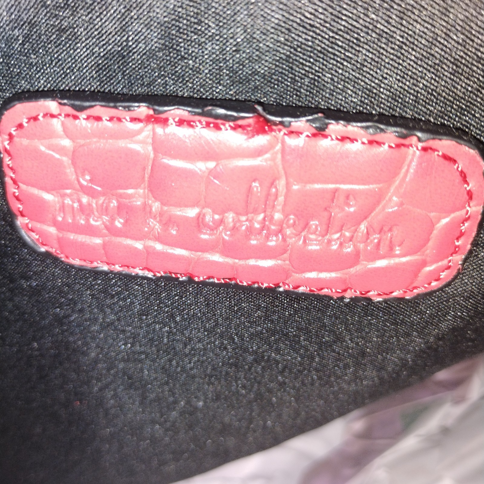 MKF Mia K Collection Red Croc Embossed Tote Shoulder Bag w/Dust Bag NWT