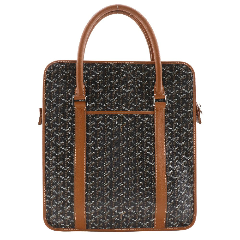 GOYARD Burgundy Tote PVC Black Unisex Bag #NB961