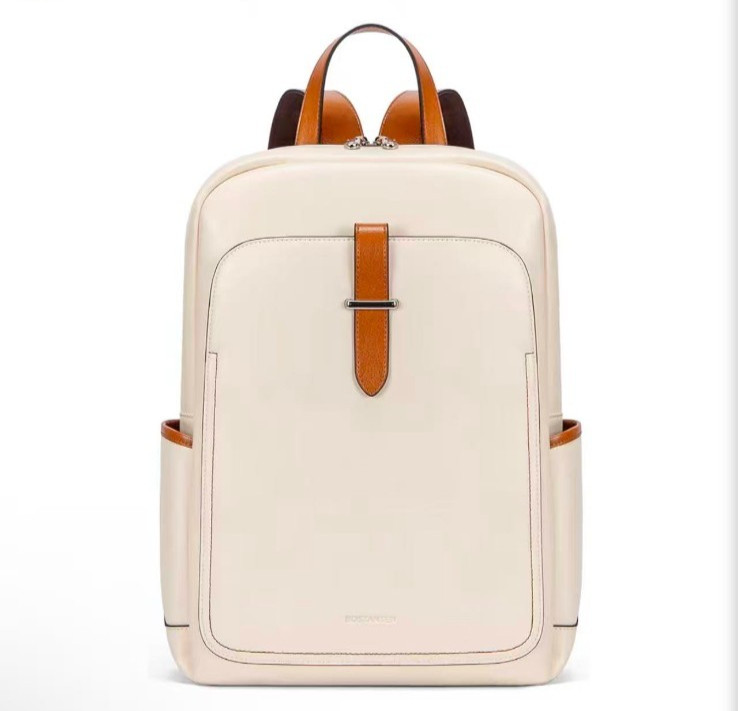 BOSTANTEN Leather Laptop Backpack for Women,15.6 inch Computer Backpack Purse Co
