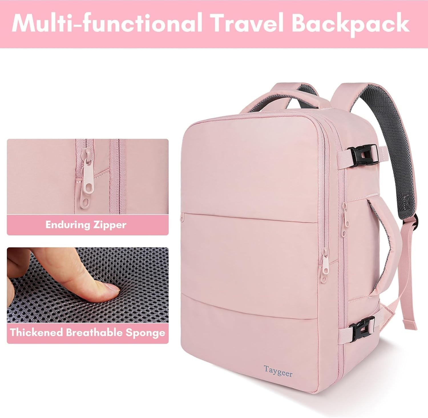 Travel Backpack For Women, TSA Carry On Backpack Flight Approved | 15.6inch