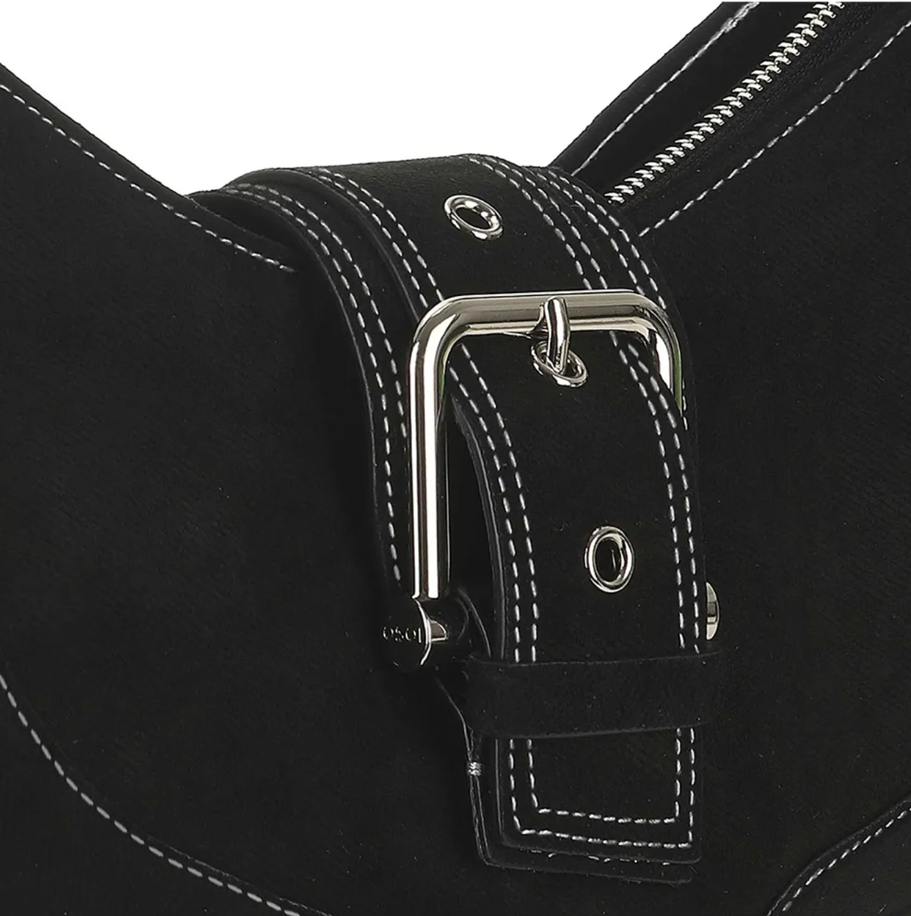 OSOI OSOI_HOBO BROCLE BAG [DENIM BLACK] / OSOI Shoulder Bag