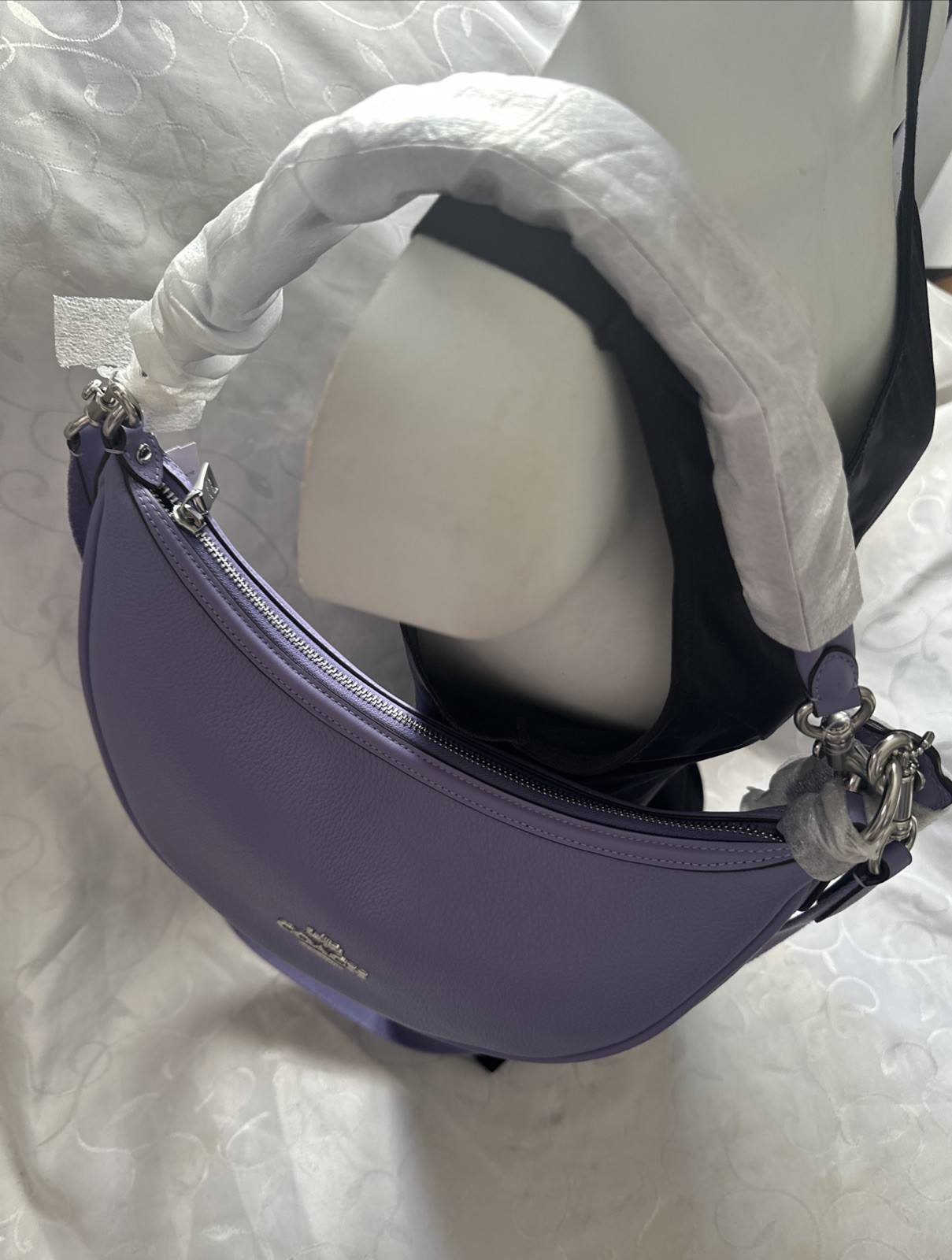 COACH ARIA SHOULDER/CROSSBODY BAG GENUINE LEATHER VIOLET BNWT
