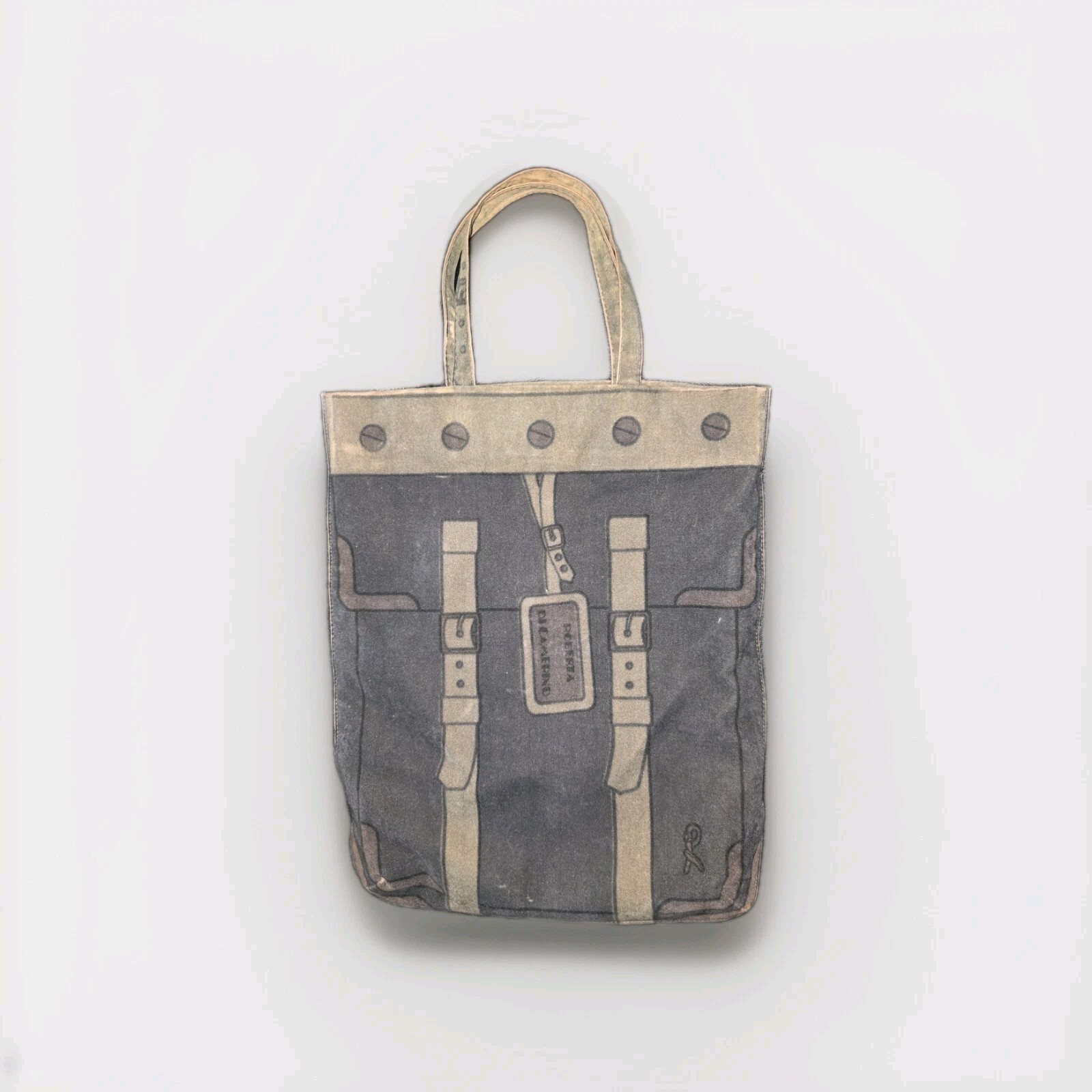 Vintage Roberta di Camerino Green Velvet Buckle Trunk Style Small Tote Bag
