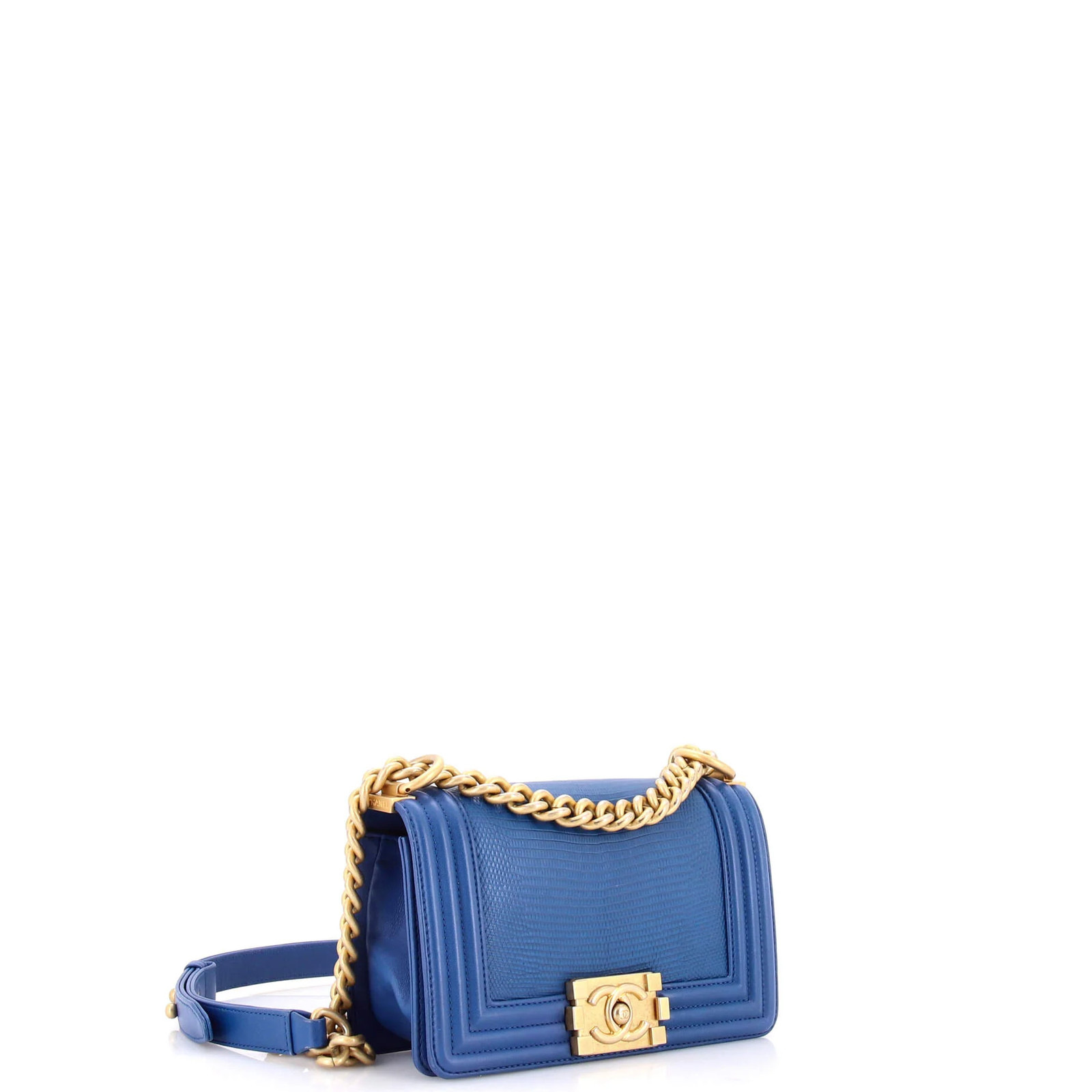 Chanel Boy Flap Bag Lizard Small