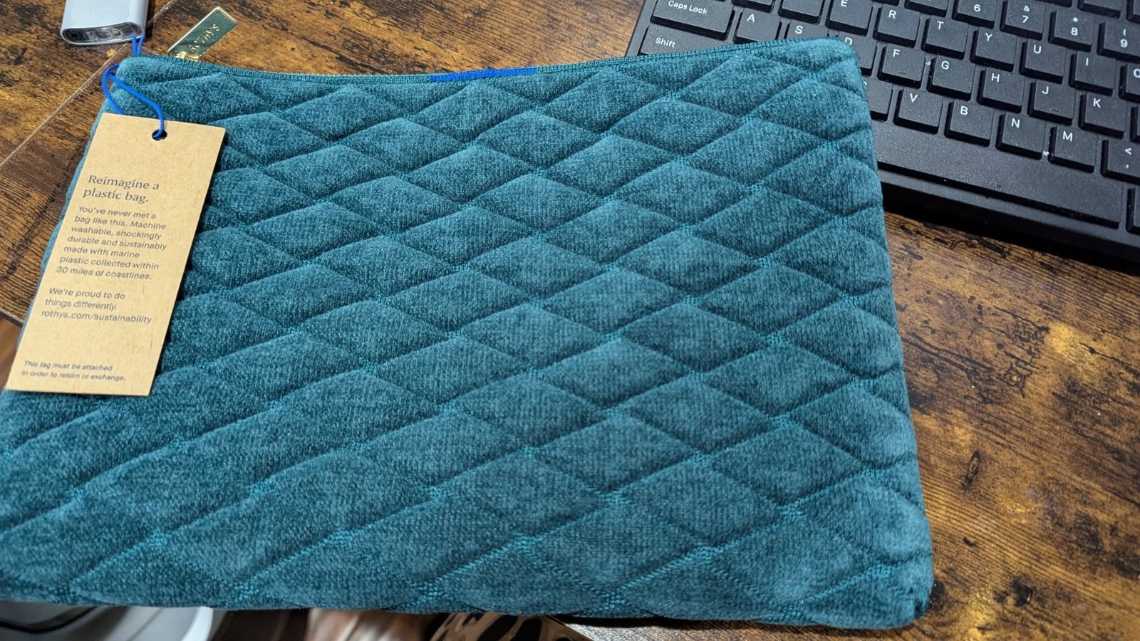 Rothy’s Evergreen ReVelvet Clutch – NWT