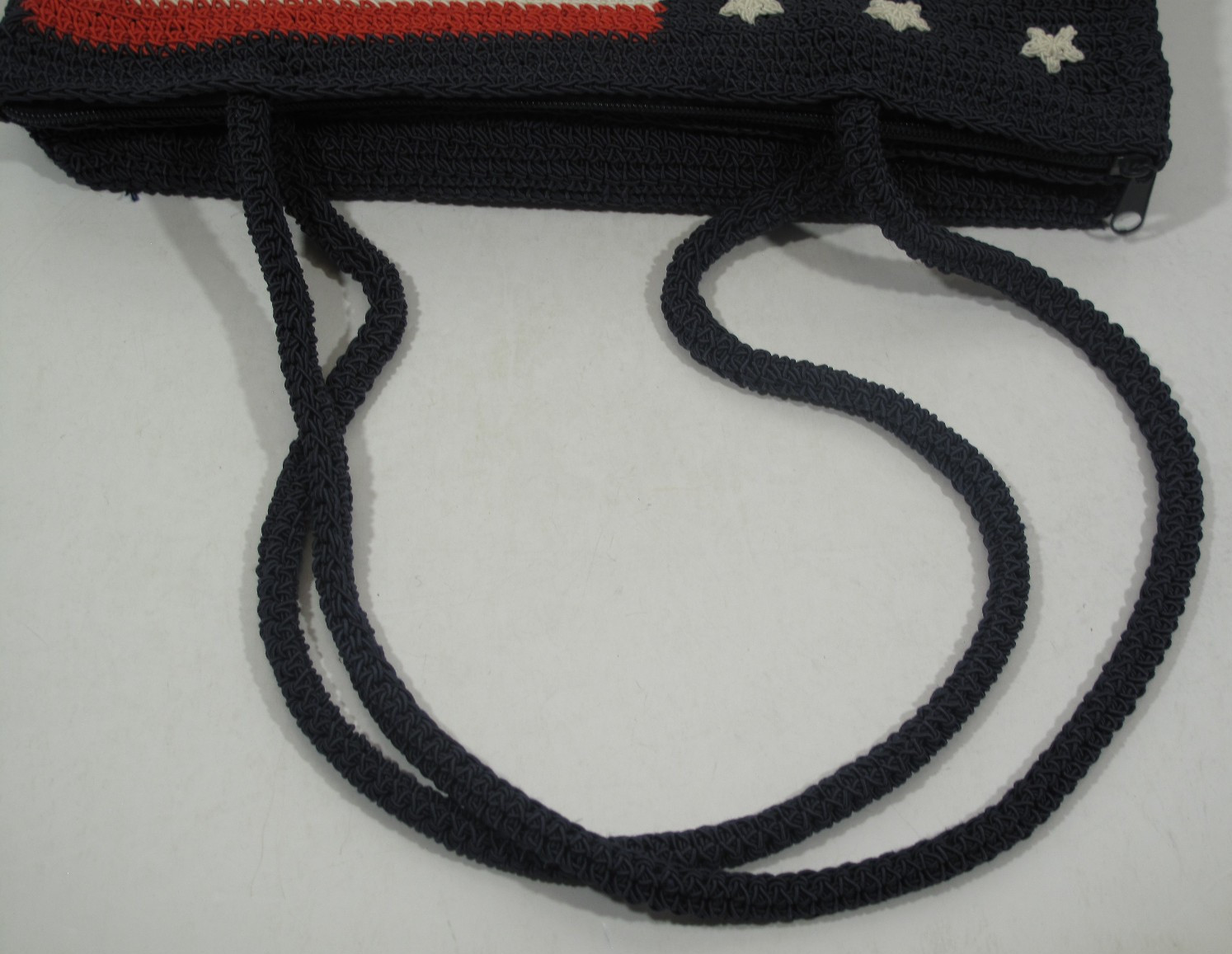 American Flag Purse 4th Of July Patriotic Stars Stripes Red White Blue Crochet