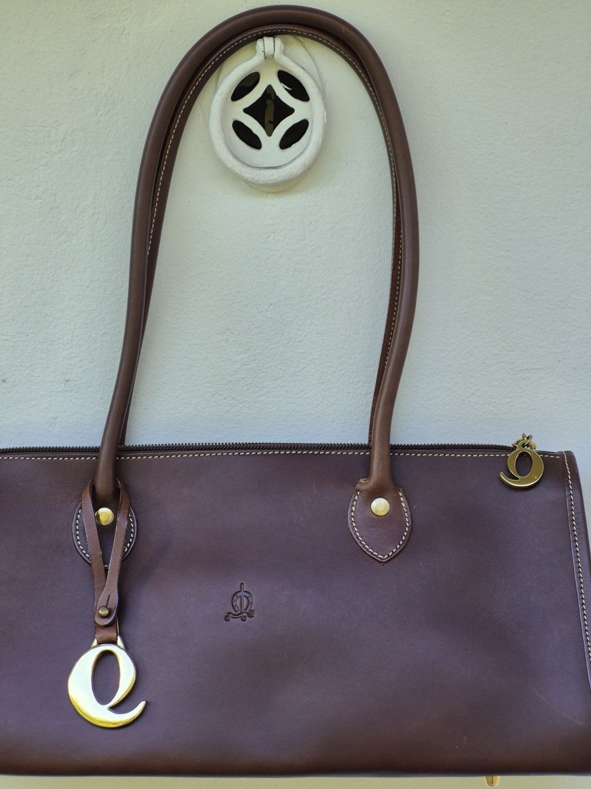 El Caballo Brown Leather Barrel Saddle Southwest Women’s Shoulder Purse Bag