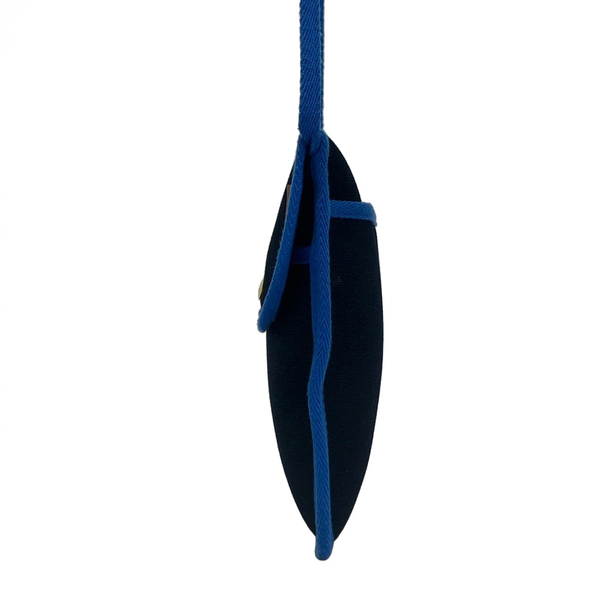L/UNIFORM Dark Navy Blue Canvas Shoulder Bag