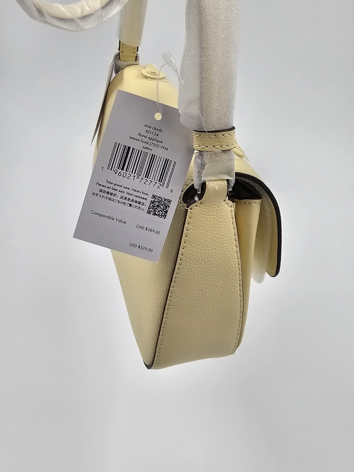 NWT Kate Spade Sutton Floral Mini Crossbody Bag – Lemon Fondant