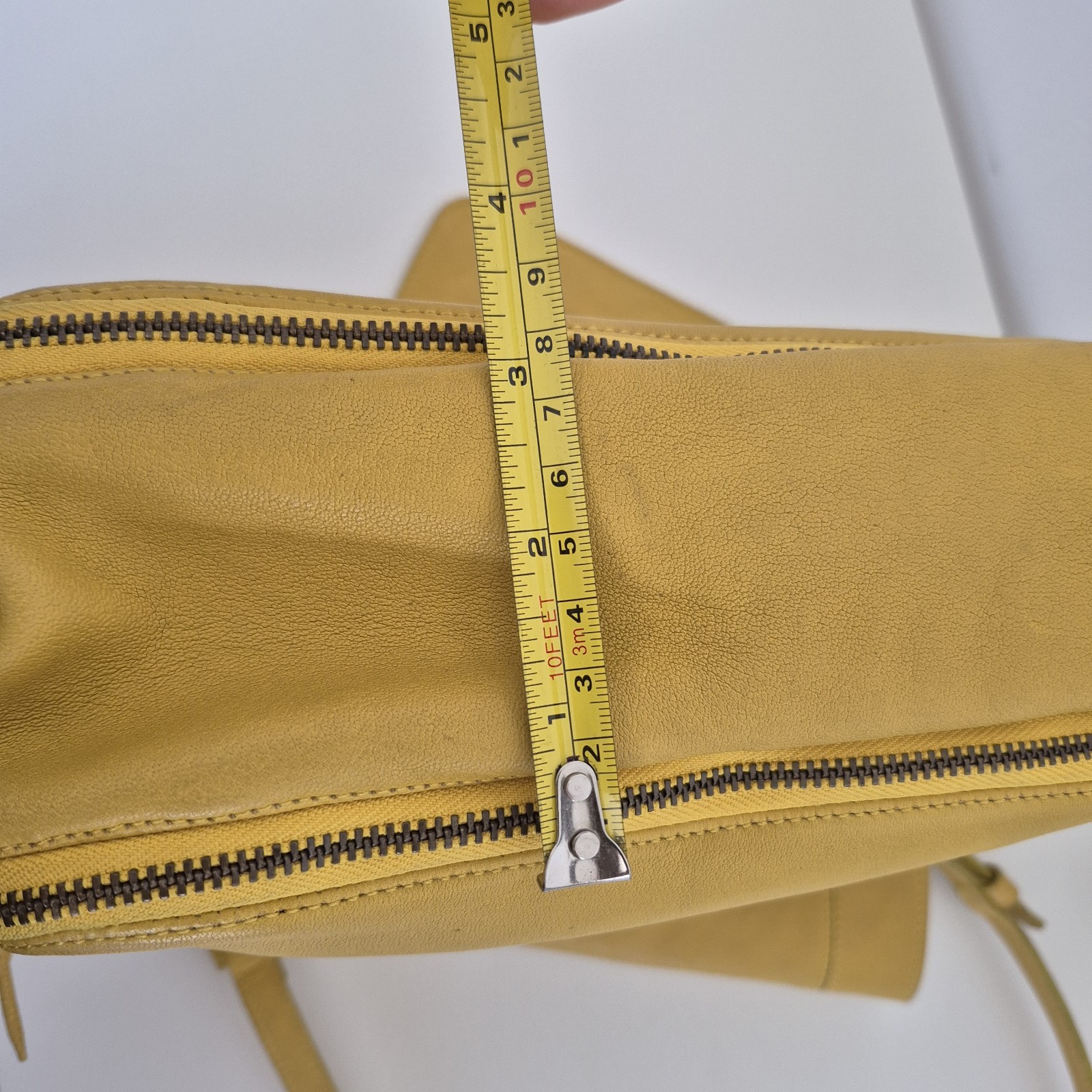 Jerome Dreyfuss Igor Mustard Yellow Leather Casual Shoulder Crossbody Bag