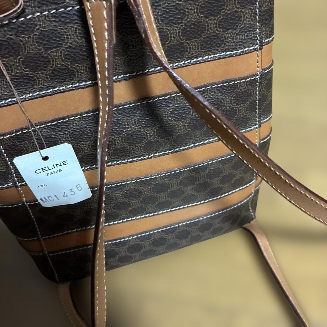 New Unused Item CELINE Backpack Macadam Drawstring FM649