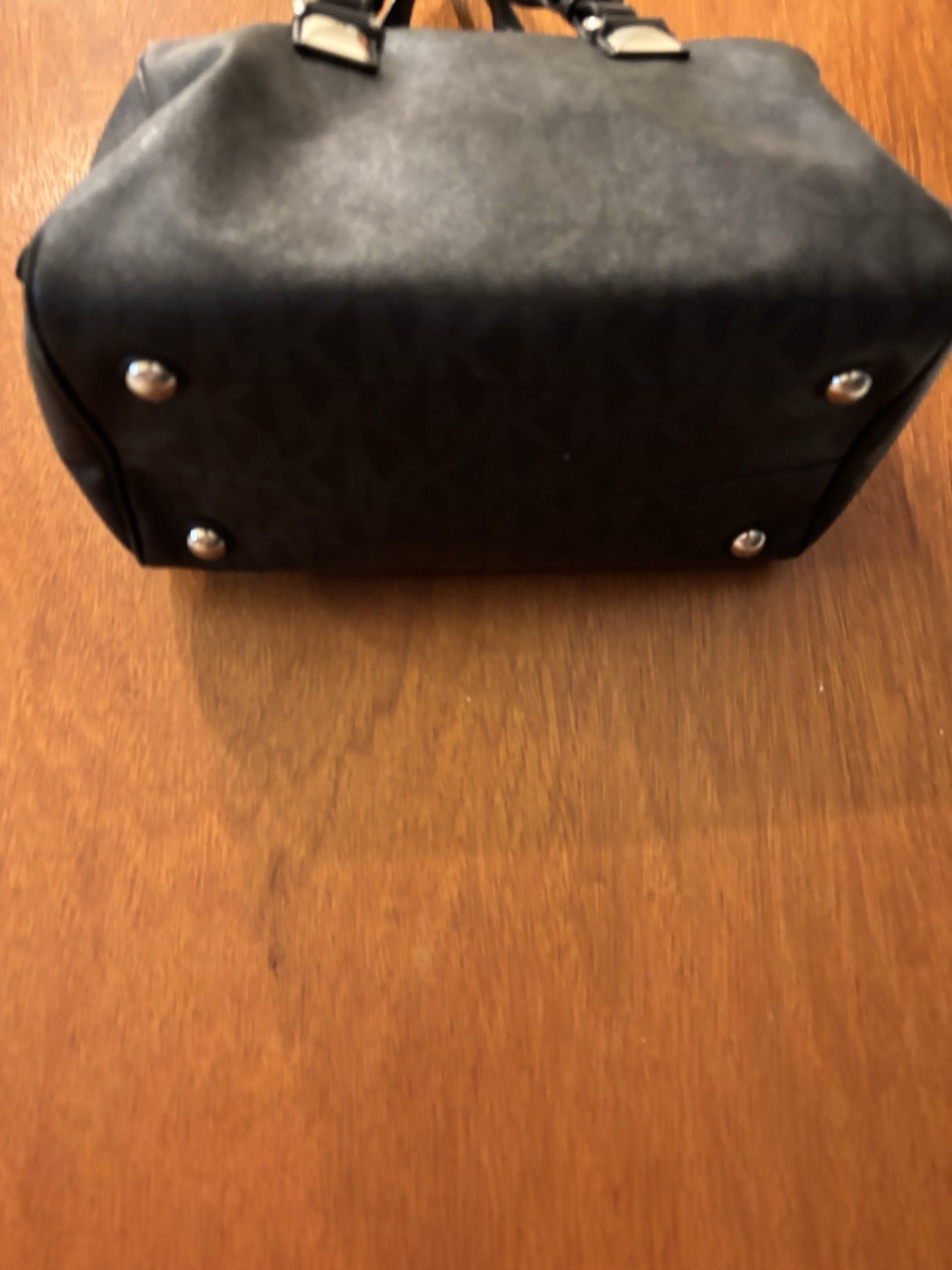 Michael Kors Signature Medium Grayson Satchel Bag Black