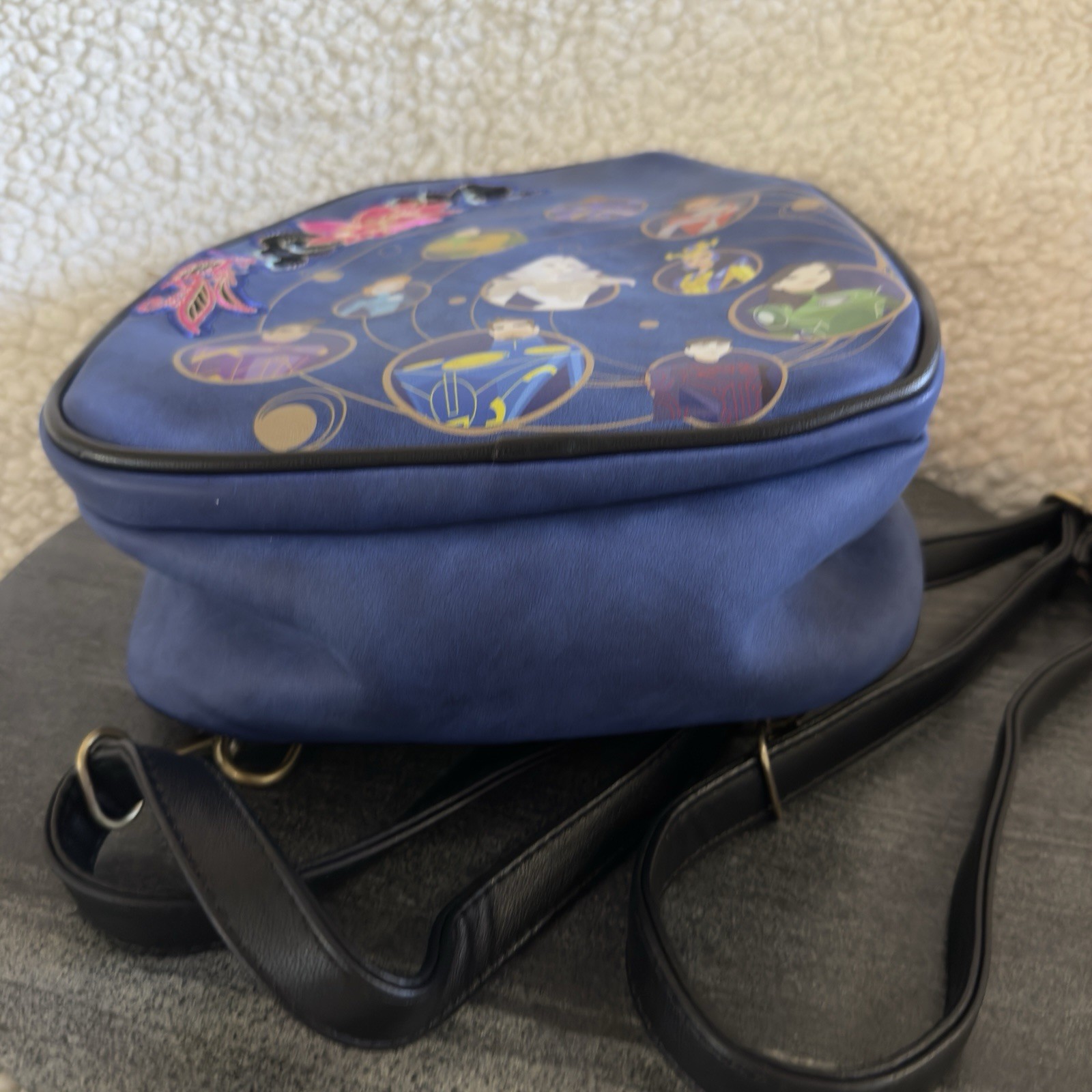 Marvel Eternals Embroidered Convertible Mini Backpack Bioworld EUC Super Hero