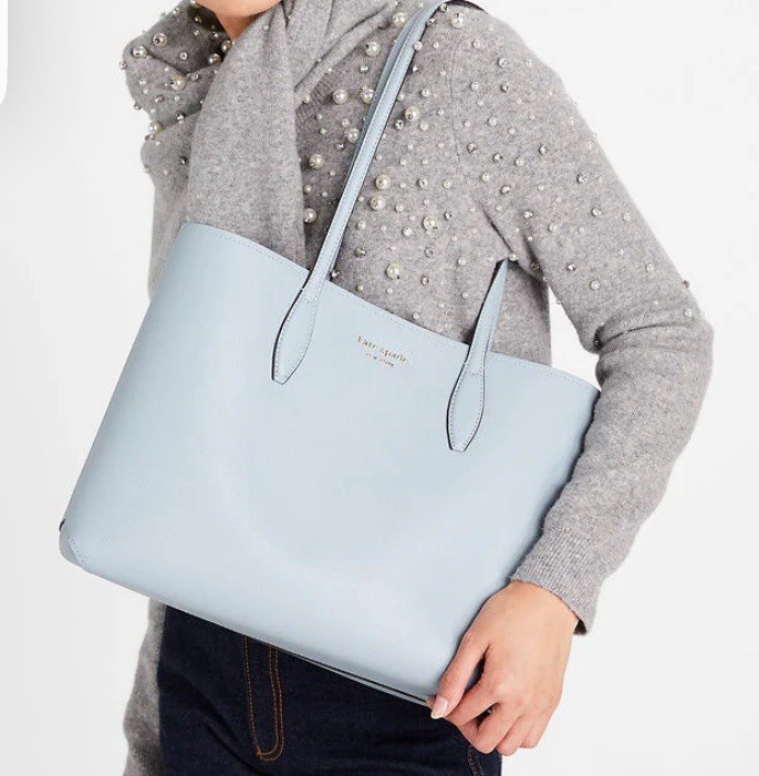 Kate Spade All Day Large Tote – Pale Hydrangea – PXR00297 NWT $248 Retail