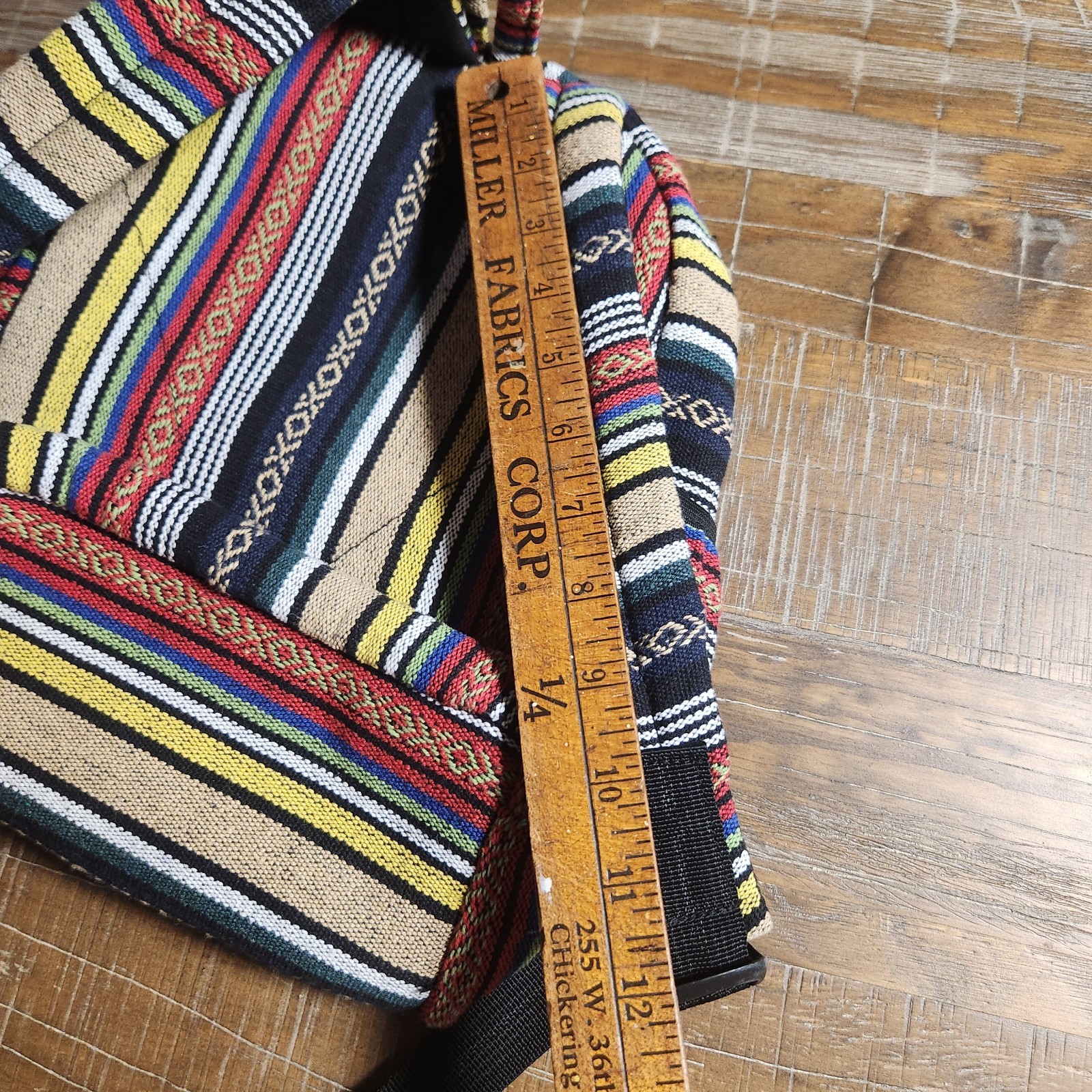 KCL Handmade Nepal Cotton Backpack Boho Hippie Festival Travel Daypack Striped