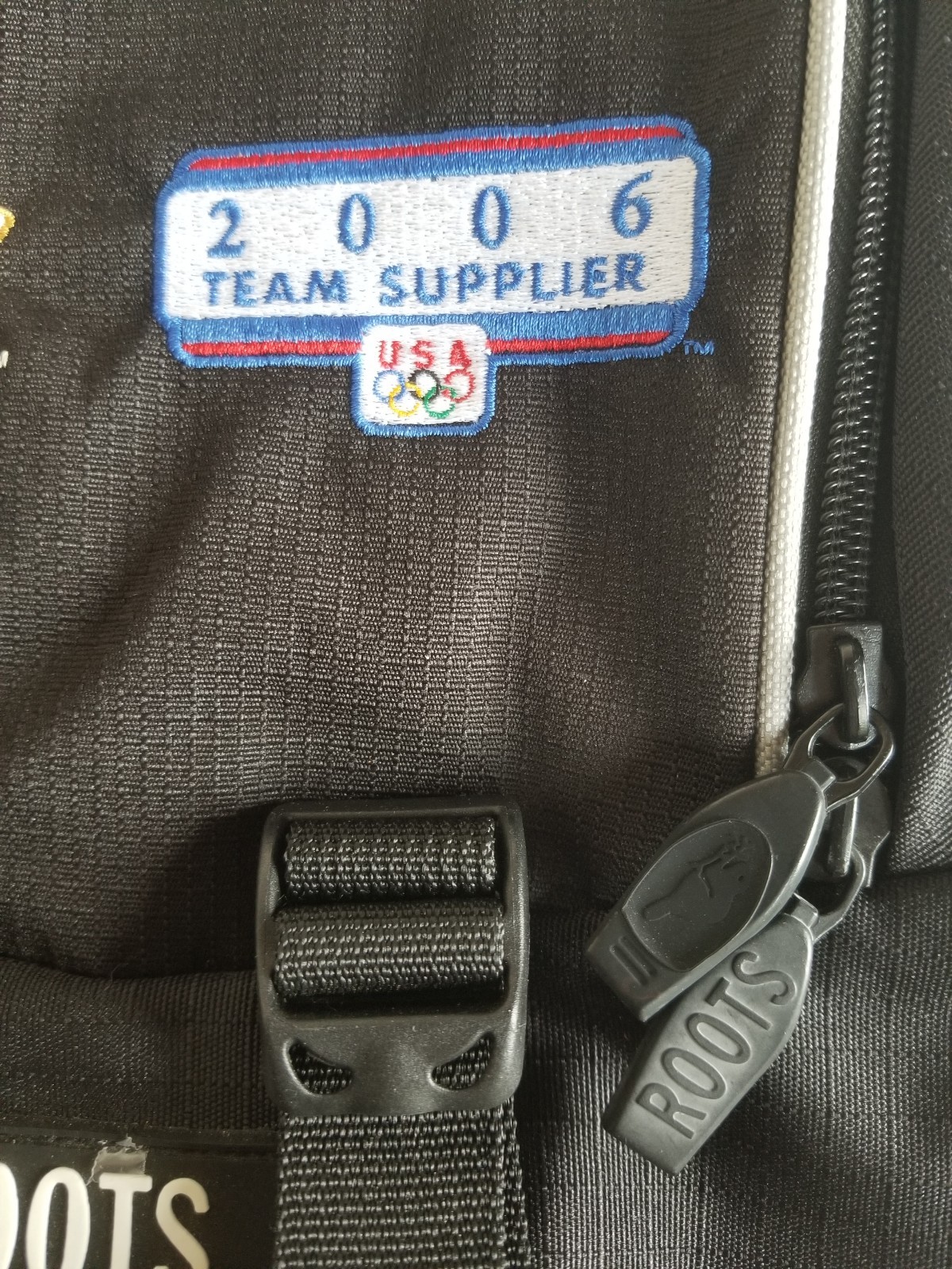 NEW Official Roots Backpack Winter OLYMPICS 2006 Computer Pocket RARE Y2K Light