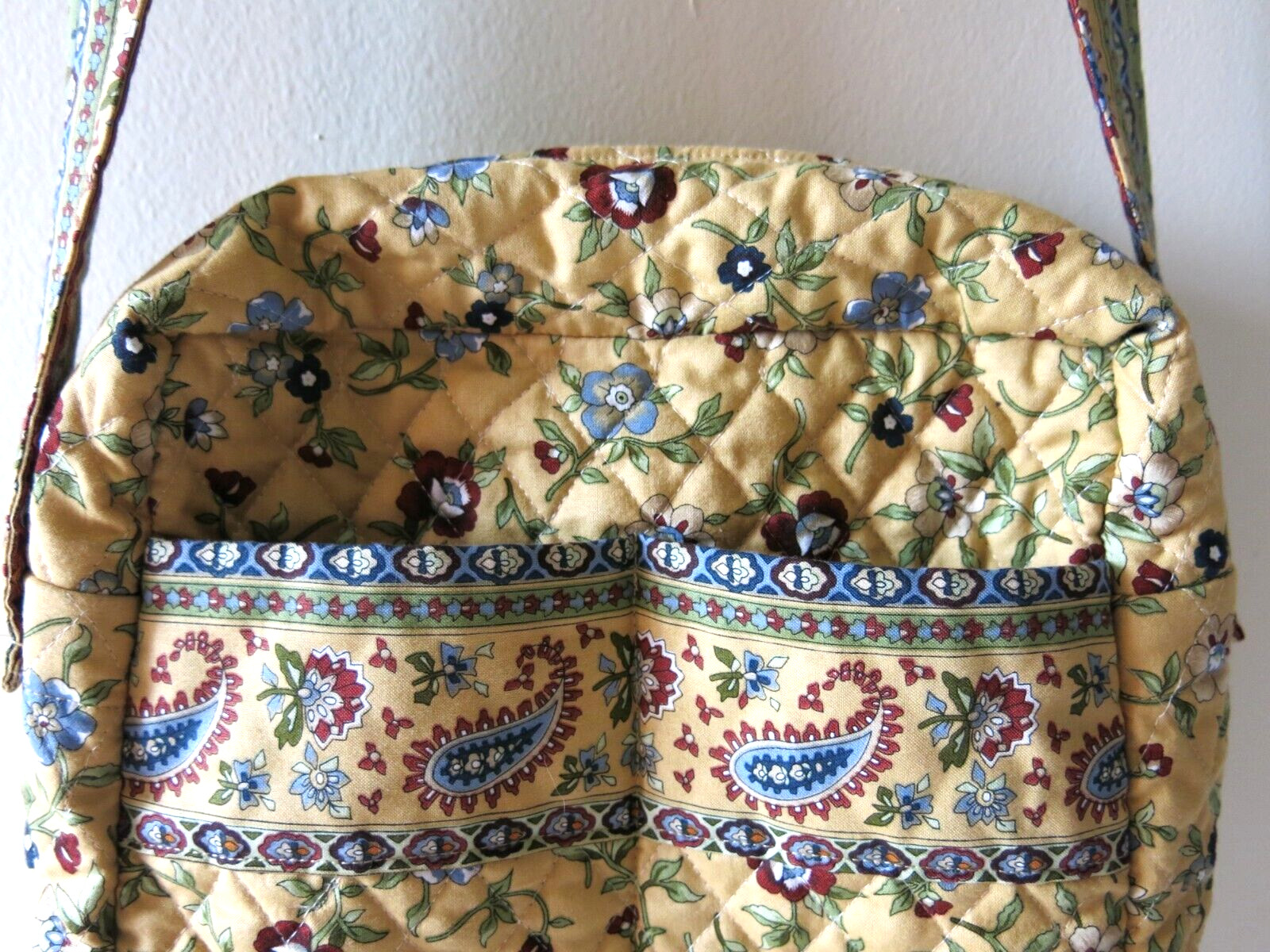 Vintage Cotton Fabric Custom Made By Sunny Eberhardt Crossbody Bag