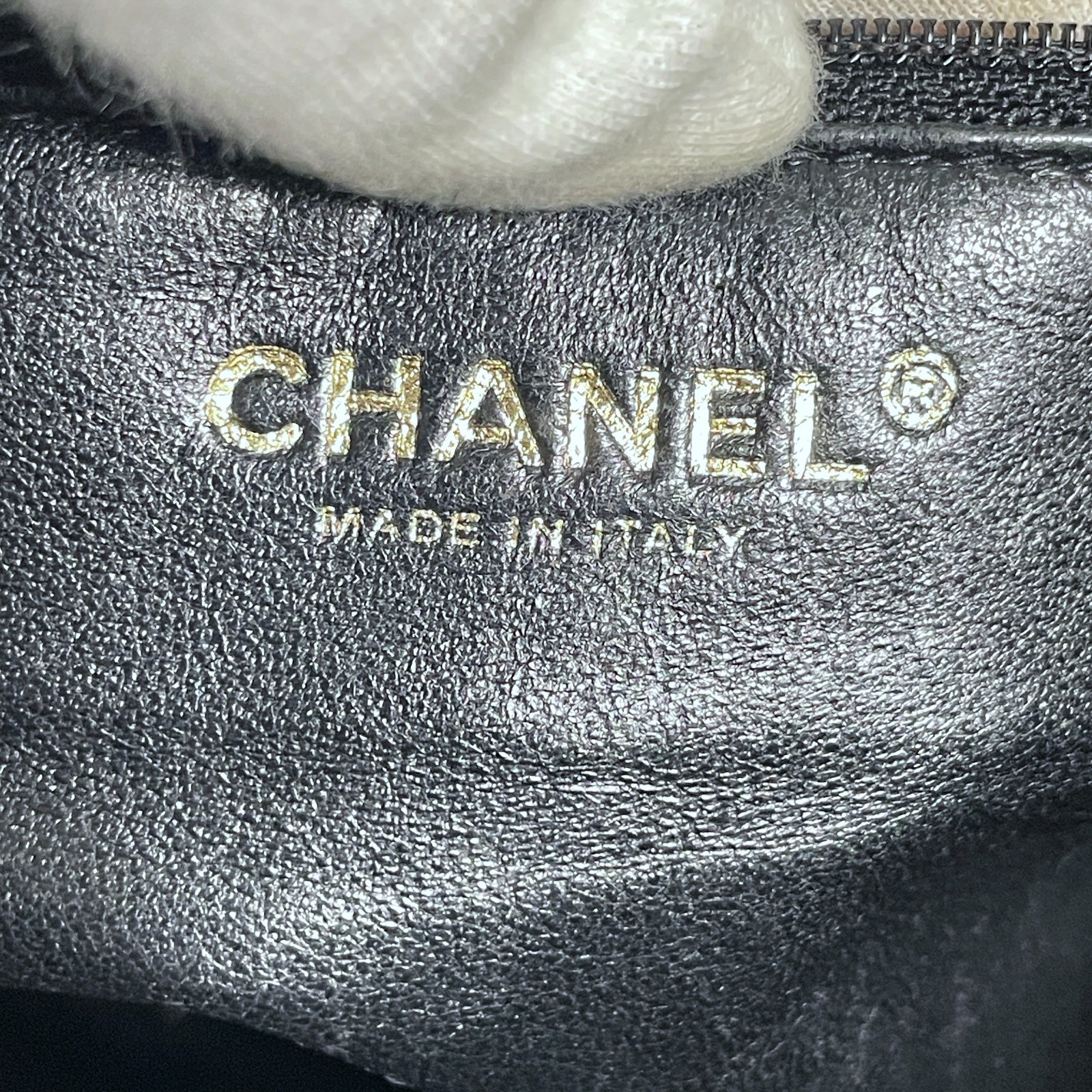 Chanel Choco Bar Enamel Tote Bag Patent Leather Coco Mark CC 7