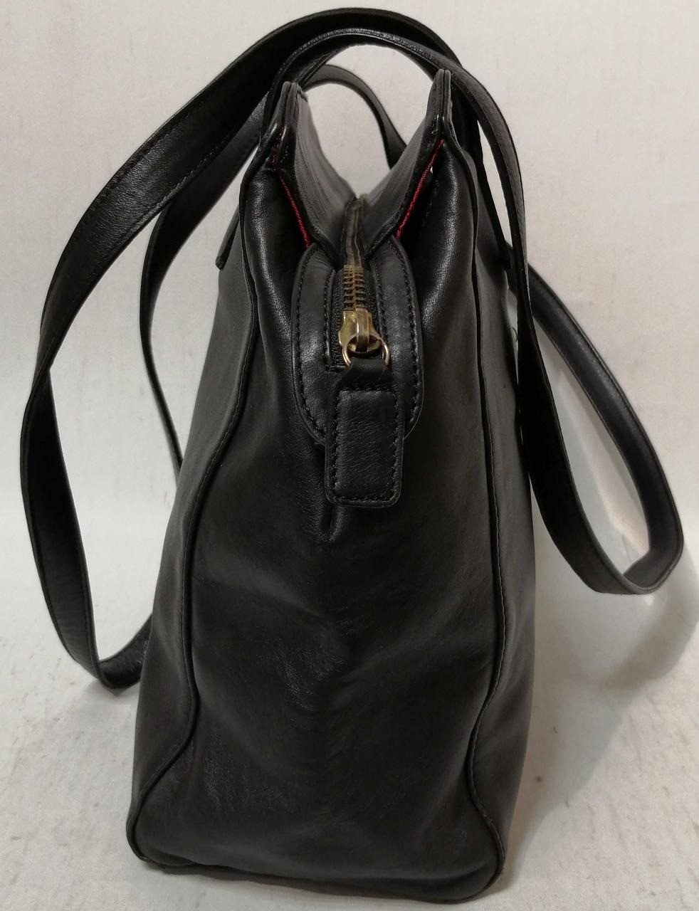 GIANFRANCO FERRE Tote bag Black Leather Women Semi Shoulder bag