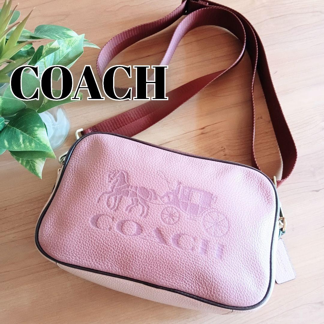 Item COACH 2way Leather Shoulder Bag Pochette Bag Body Bag Japan