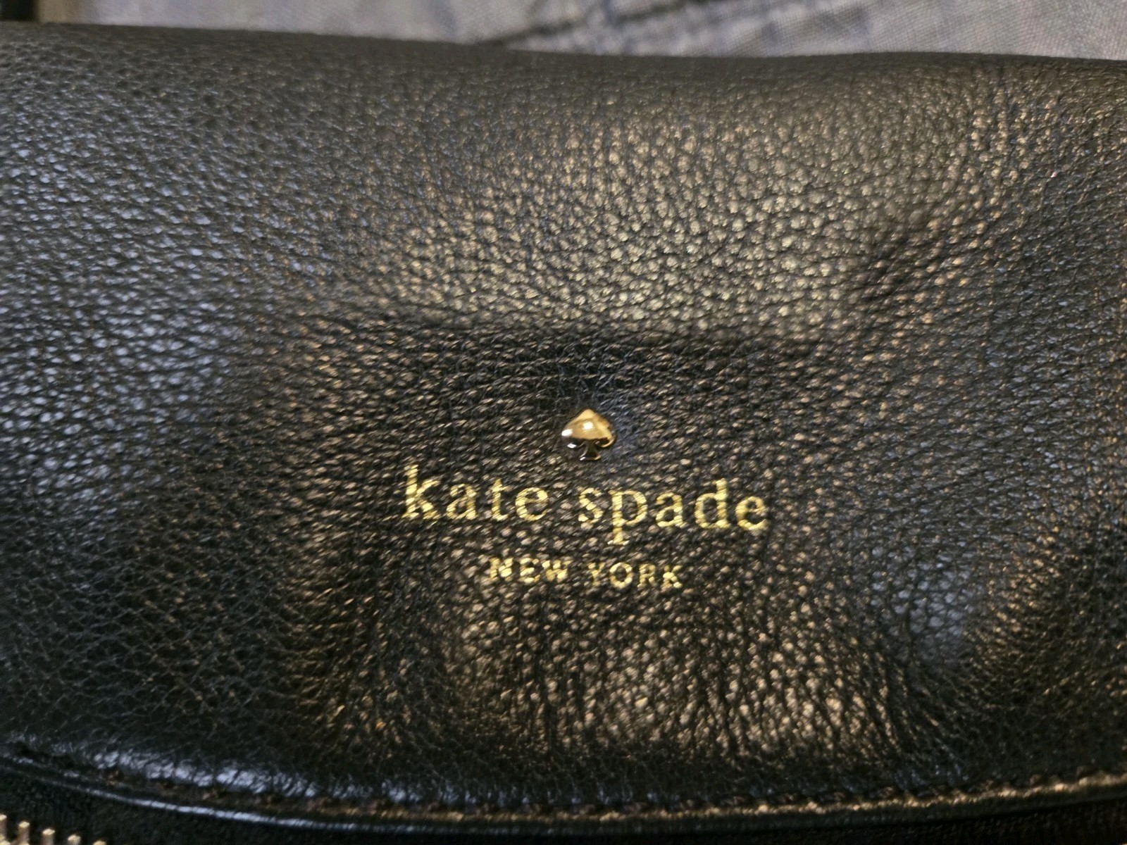 Used Kate Spade Black Pebbled Leather Cobble Hill Leslie Clean Non Smoking Home