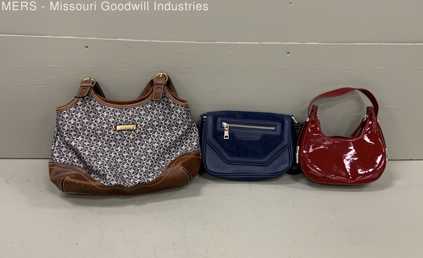 Rosetti Blue Red Purse Handbag Crossbody Hobo Mixed Style Lot of 3 Pieces